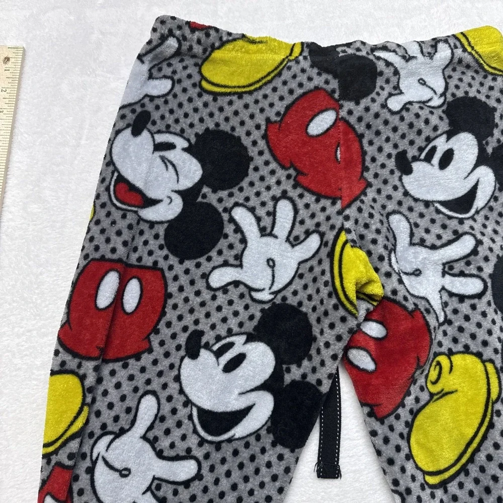 Disney Mickey Mouse Woman's Large Fleece Sleep Pants Size L (12-14) Sleepwear - Picture 11 of 15